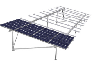 Single Pole Galvanized Steel Solar Mounting Structure